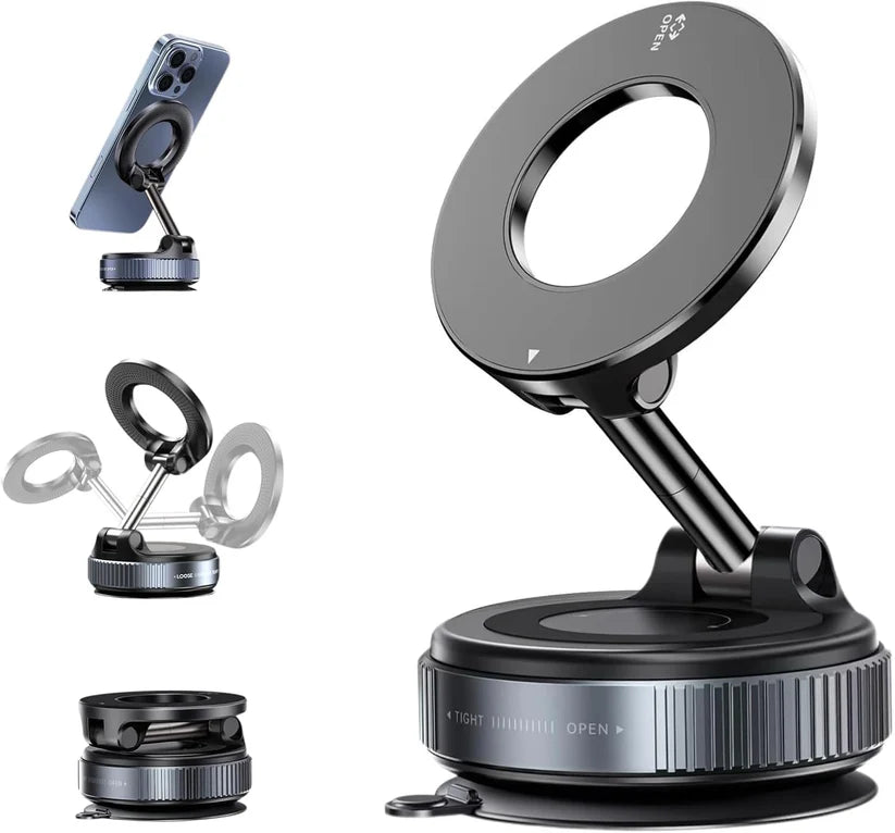 Vacuum Suction Magnetic Phone Holder