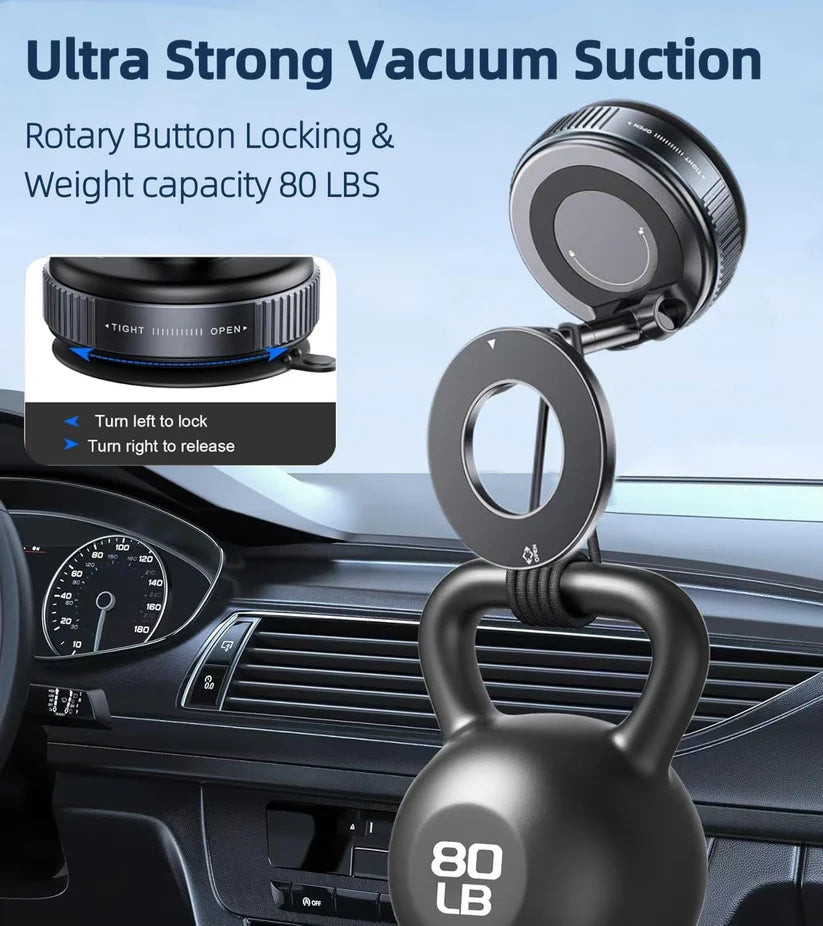 Vacuum Suction Magnetic Phone Holder