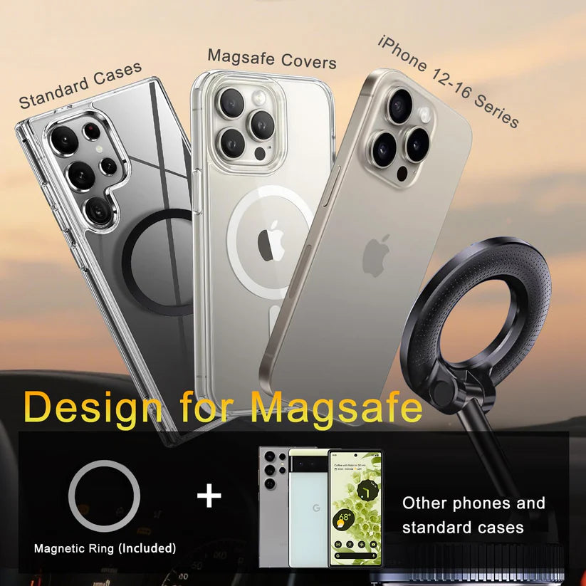 Vacuum Suction Magnetic Phone Holder