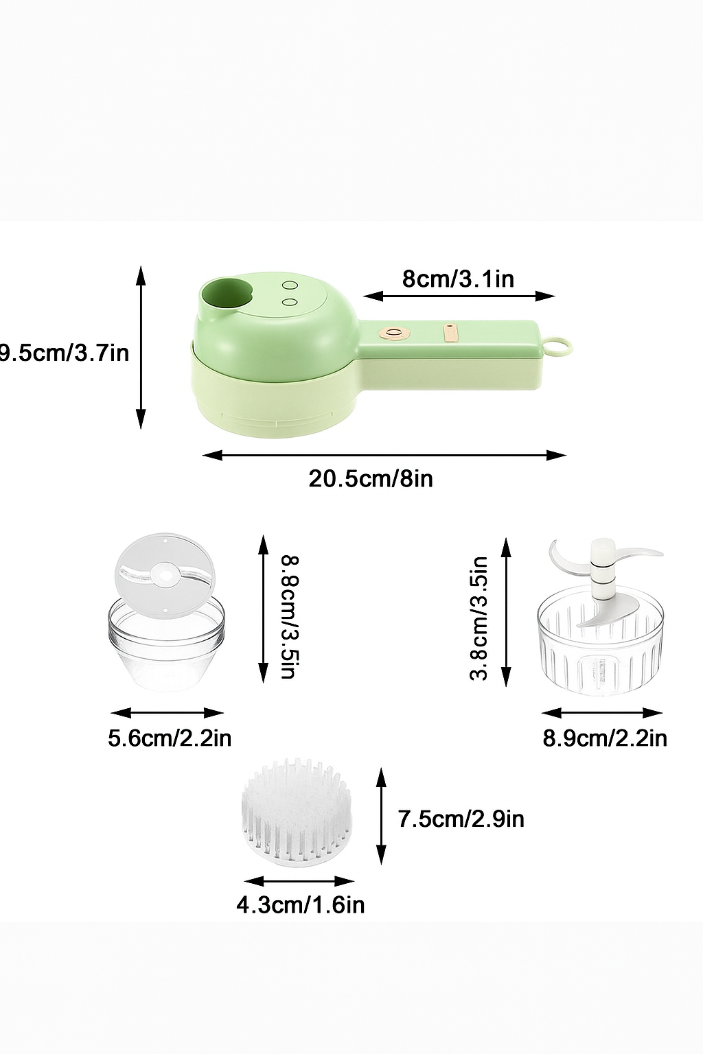 4 in 1 Portable Electric Vegetable Cutter Set