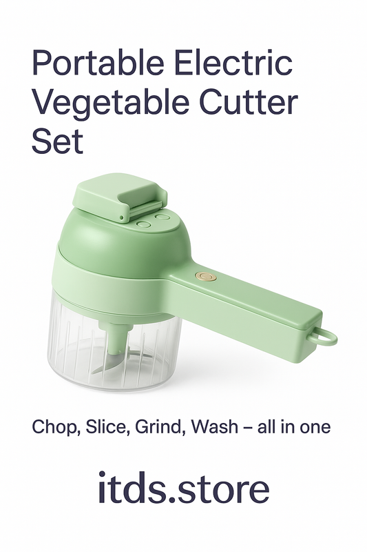 4 in 1 Portable Electric Vegetable Cutter Set