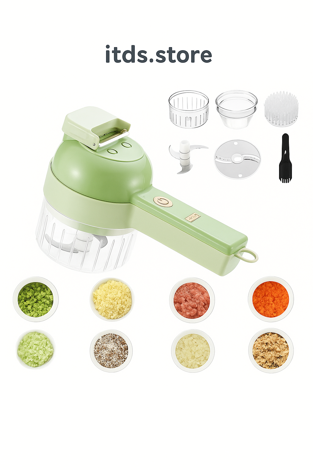 4 in 1 Portable Electric Vegetable Cutter Set